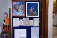 Выставка рисунков о жизни святого Александра Невского открылась в хабаровском храме