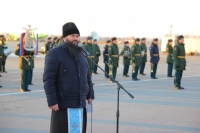 Хабаровский священник принял участие в проводах мобилизованных военнослужащих