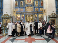 В день памяти мученицы Татианы участники епархиального Молодежного движения помолились на литургии