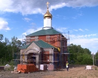 В селе Бычиха продолжается строительство храма святой великомученицы Екатерины