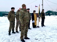 Хабаровский священник благословил студентов хабаровских колледжей перед военно-тактическими занятиями