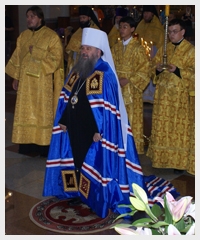 Митрополит Варсонофий совершил Литургию в кафедральном соборе Хабаровской епархии