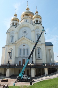 Идет первая часть восстановительных работ главного храма Хабаровска