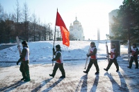 Хабаровский священник благословил военнослужащих, которые совершат стодневный лыжный переход до Москвы