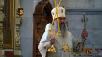 Митрополит Артемий возглавил Божественную службу в Спасо-Преображенском кафедральном соборе
