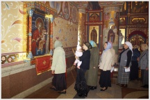 Первый молебен перед иконой Пресвятой Богородицы &laquo;Скоропослушница&raquo; в Хабаровской семинарии (1 октября 2008 года)