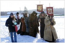 Чин Великого освящения воды в Свято-Петропавловском женском монастыре ( 18 января 2010 года )