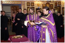Крестопоклонная неделя Великого поста в Хабаровской семинарии (7 марта 2010 года)