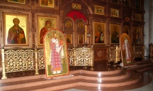 Освящены иконы двух святителей-миссионеров для алтаря кафедрального собора. 22 июня 2014 г.