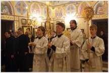 Богослужение в день памяти апостола Иоанна Богослова в храме Хабаровской семинарии (21 мая 2010 года)