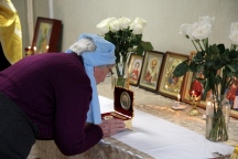 Молебен перед мощами святой Матроны Московской в селе Ильинка. 8 февраля 2020 г.