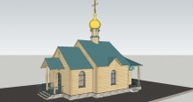 Строительство храма в поселке Вознесенское  сентябрь 2020 г.