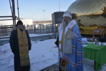 На храме в селе Некрасовка водружен купол с крестом 16 декабря 2022 года